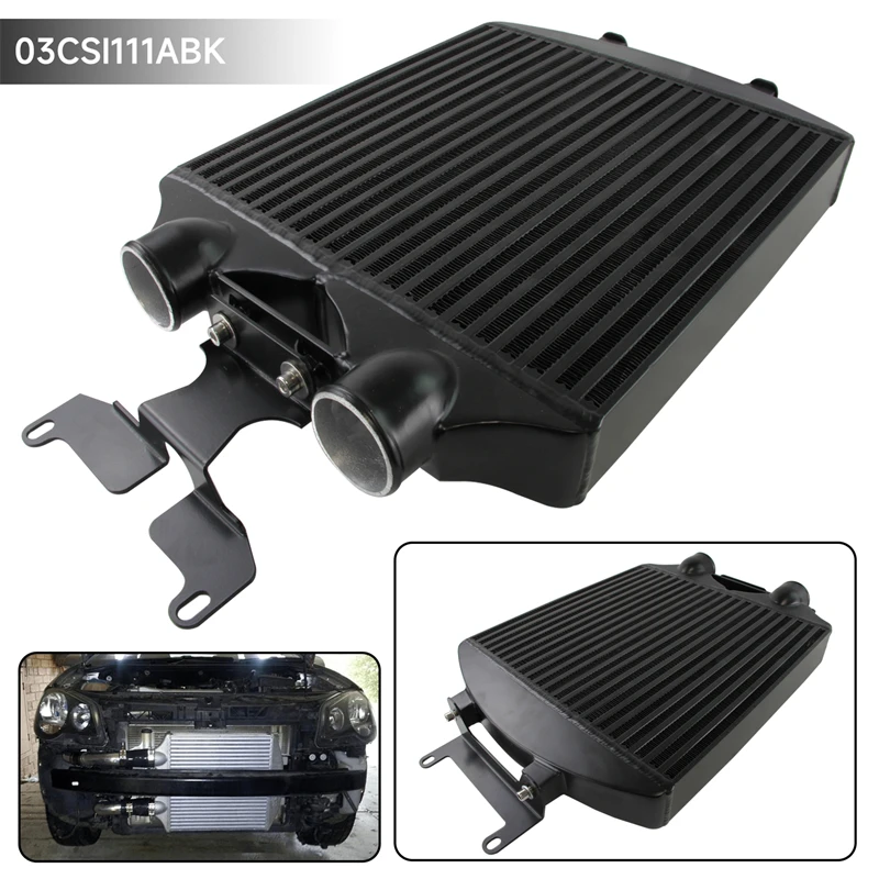 Uprated Front Mounted Intercooler For Skoda Fabia Seat VRS 1.9 PD130 Ibiza Mk4 1.8T/ VW Polo GTI 1.8T Models TDI Black/Silver