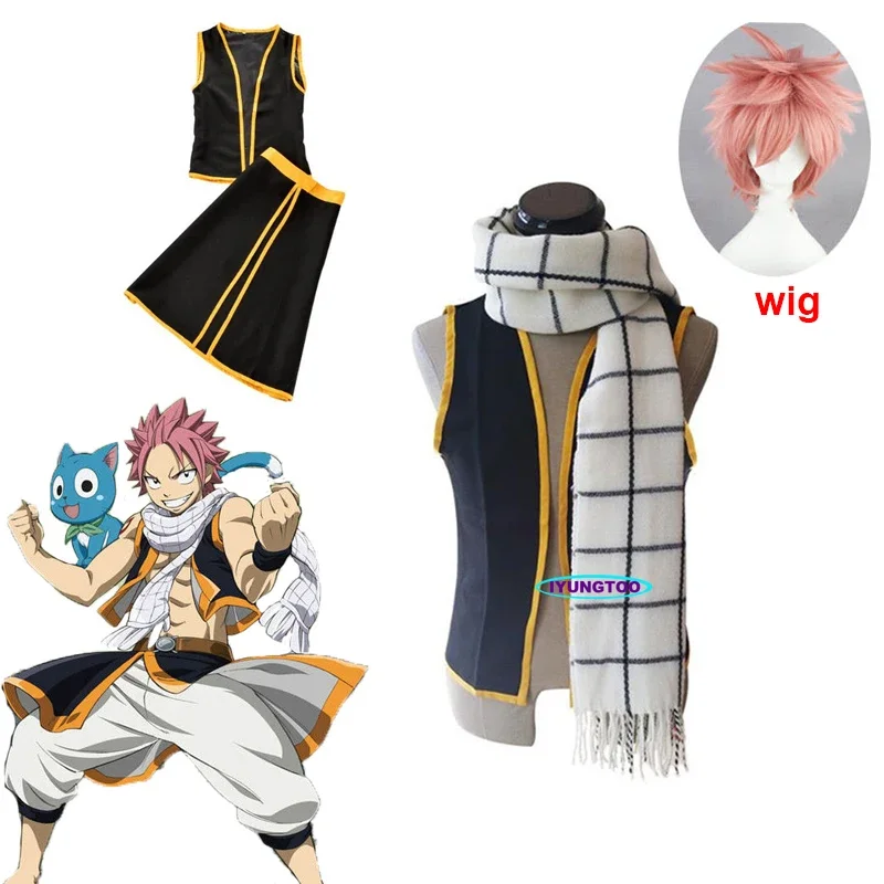 Animal Fury Tail Sorcerer Natsu Dragneel Unisex Cosplay Suit Boost Magician Naz Dora Gonul Because Cloths Suit