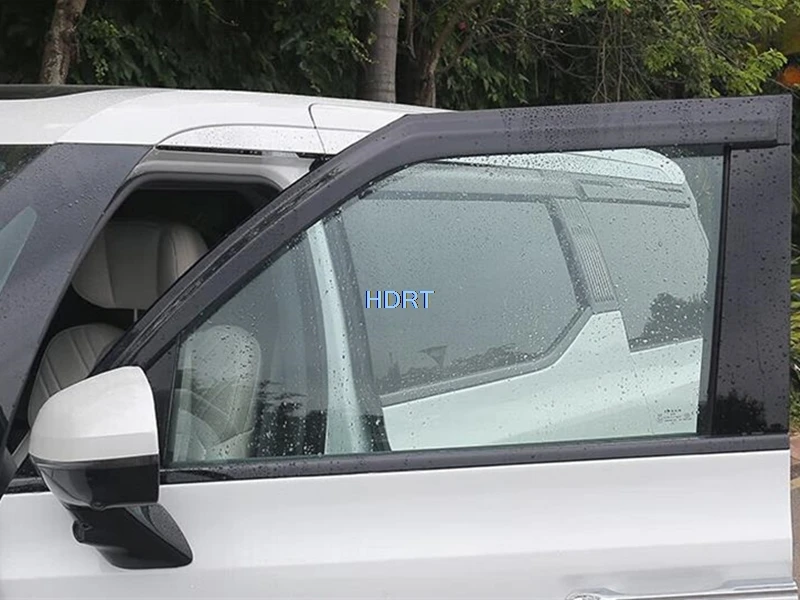 Car Style Door Window Visor For Geely Zeekr 009 2022 + Awning Shelter Shade Sun Rain Screen Deflector Guard Weather Shield Cover