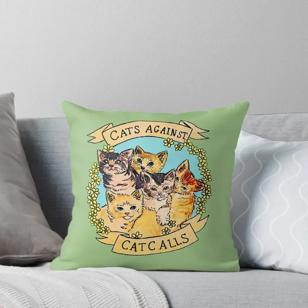 

Cats Against Cat Calls V2 Throw Pillow christmas pillowcases Sitting Cushion anime girl Pillow Decor pillow