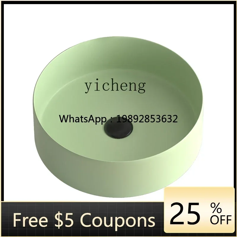 

Y1 round Table Basin Wash Basin Home Balcony Small Size Face Washing Inter-Platform Basin Ceramic