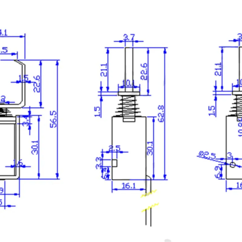 1pc Lifting rebound solenoid HIO-0630L-12E10 cipher card lock, public telephone coin machine