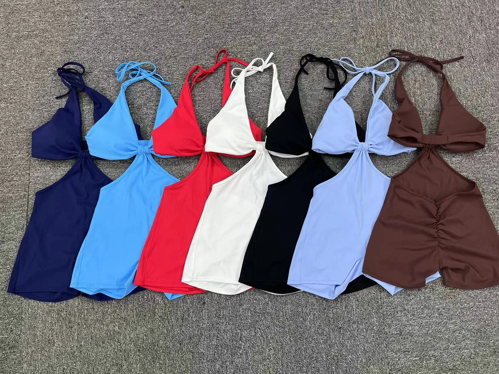 New Pad Halter Deep V Neck one-piece yoga clothes dance sport elastic hollow bodywork bodybuilding yoga one-piece pants