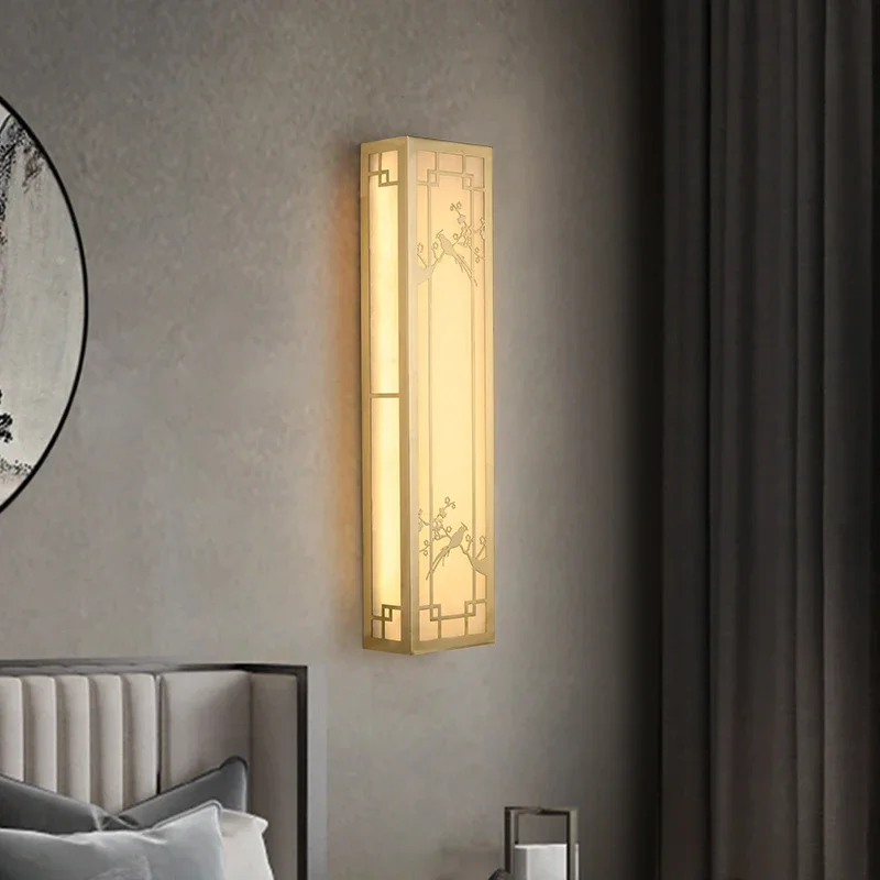 ALBERT Brass Wall Light LED Modern Luxury Marble Sconces Fixture Indoor Decor for Home Bedroom Living Room Corridor