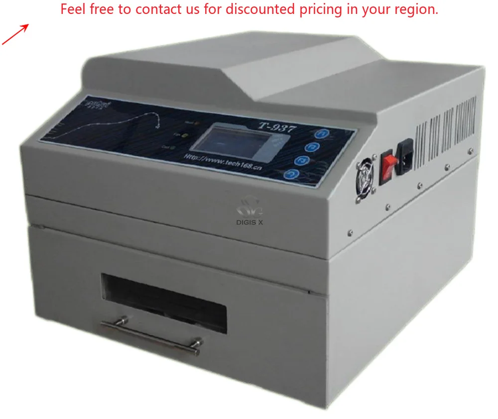 

Authorized T-937 Desktop Leadfree Oven Infrared IC Heater T937 Reflow Solder BGA SMD SMT Rework Station