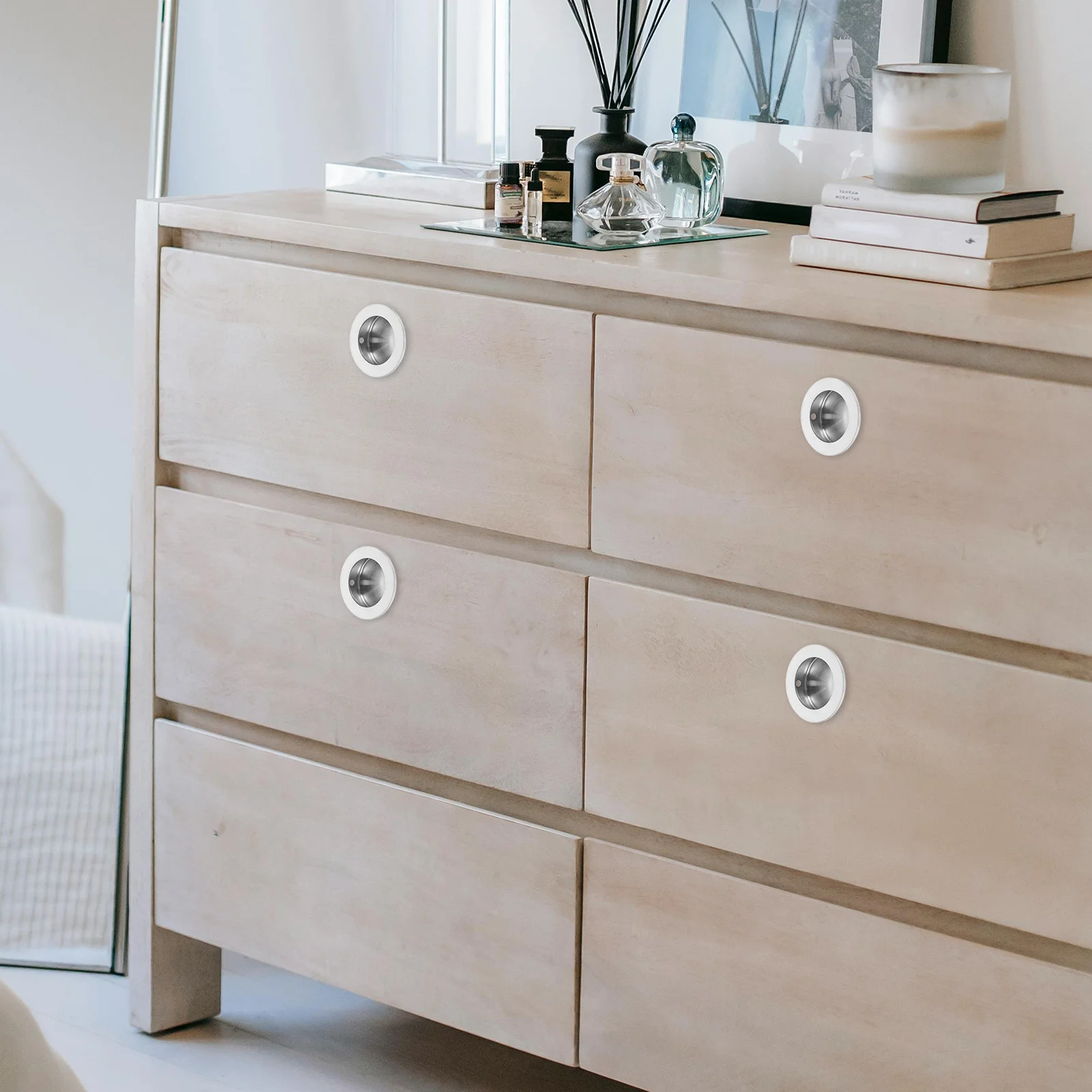 

2pcs Recessed Cabinet Handles Embedded Pull For Furniture Cupboard Hidden Grip Set Cabinet Door Pulls Pocket Door Handle