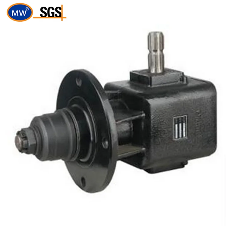 Cone Base Aequilate Spline Shaft 30HP Agricultural Gearbox for Fertilizer Spreader