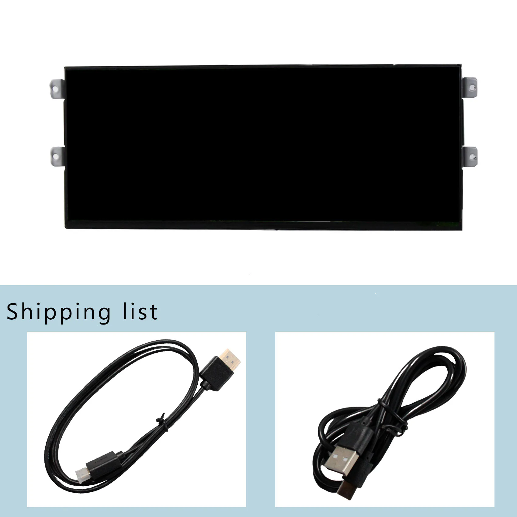 12,3 Zoll 2400x900 2K IPS USB Typ C LCD-Monitor für D31 PC-Gehäuse