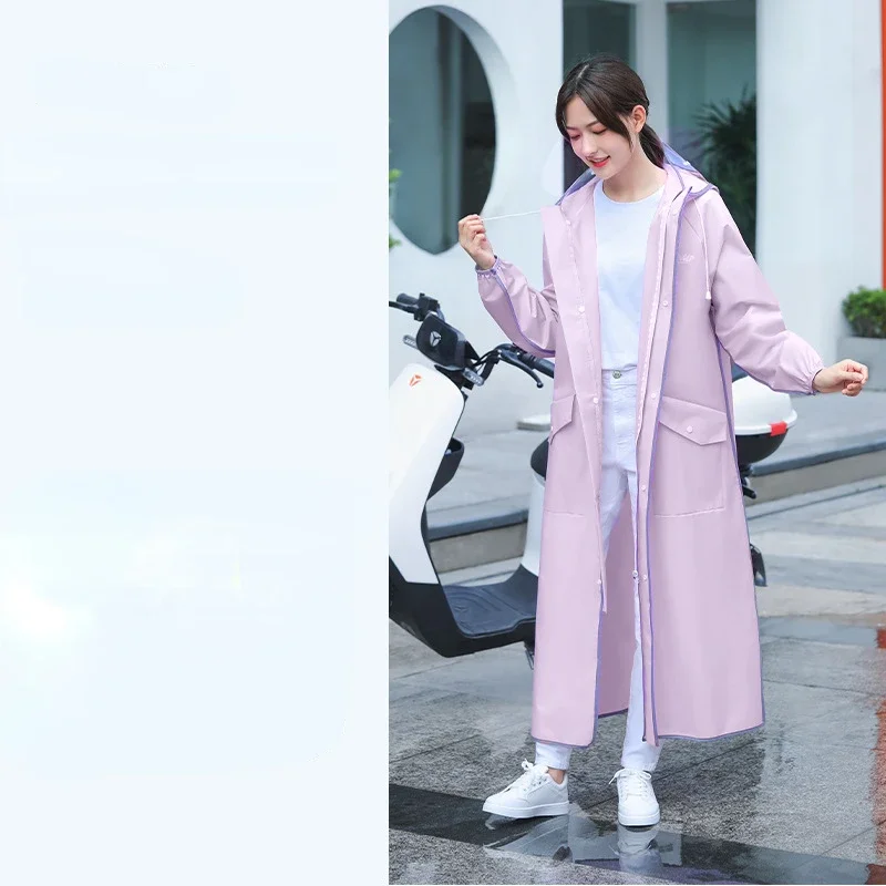 Thickened and Lengthened Electric Battery Car Eva Raincoat Women's Long Full Body Rainproof One-piece Adult Poncho