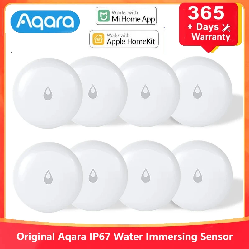 Sensore di immersione in acqua originale Aqara IP67 ZigBee rilevatore di perdite d'acqua di inondazione allarme sensore di ammollo di sicurezza per l'APP MiHome Homekit