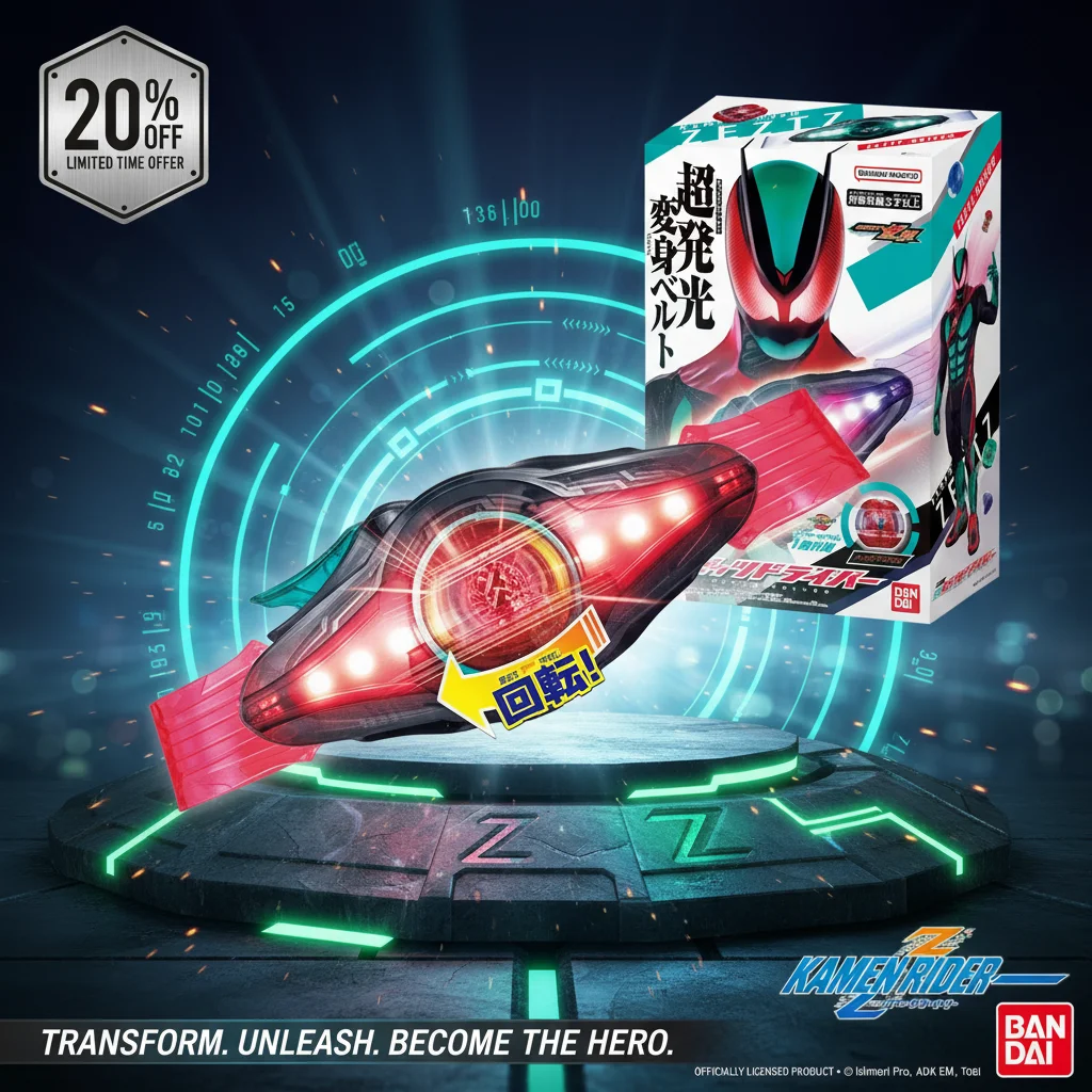 

Bandai Kamen Rider ZEZTZ DX Driver Chest-Mounted Belt with Rotating Impact Capsem Anime Transformation Toy 2025