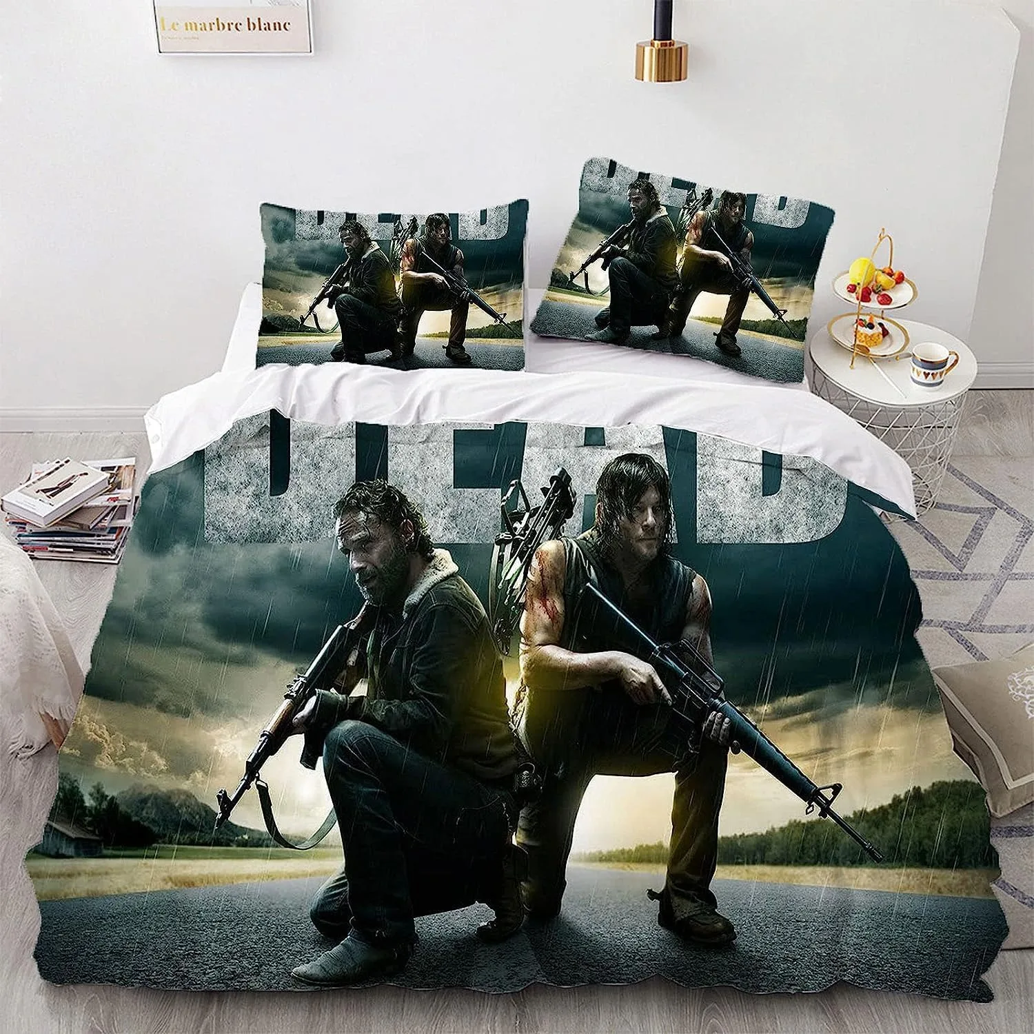 TV The Walking Dead Duvet Cover Pillowcase Bedding Set Adult Boy Girl Bedroom Decoration Children Single Double Size