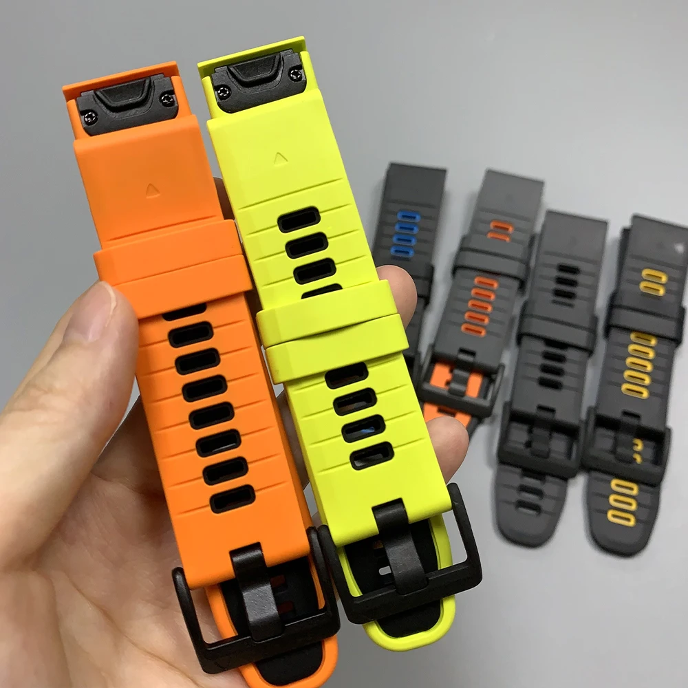 22/26mm Watch Band For Garmin Fenix 7X 8 Pro 51mm 47mm Sports Bracelet Tactix8/Forerunner 970/Instinct 3 QuickFit Silicone Strap