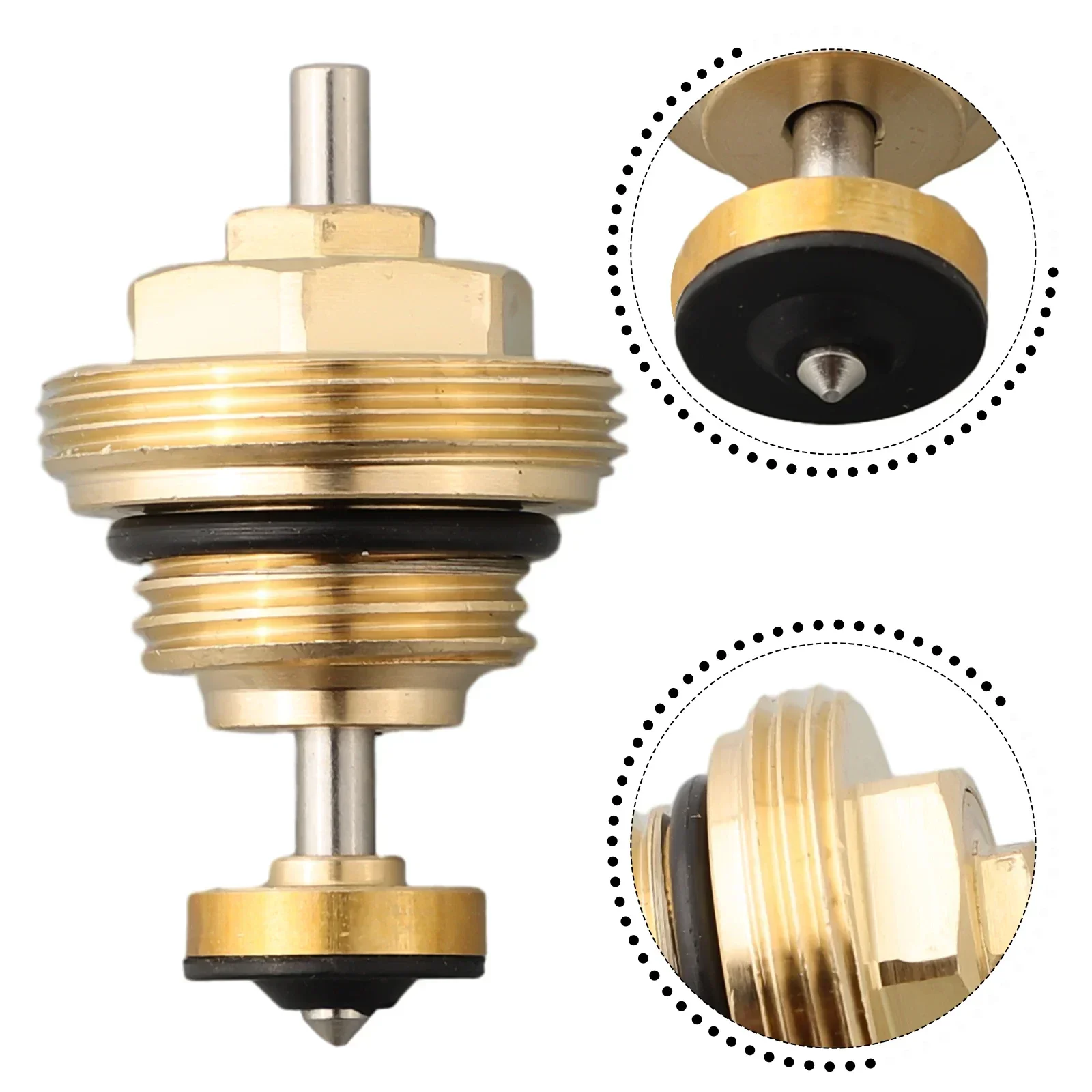 

1x Brass Return Pin Valve Core For UFH Actuator M30x1.5 Underfloor Heating Manifold Tools Controls The Flow Of Fluids