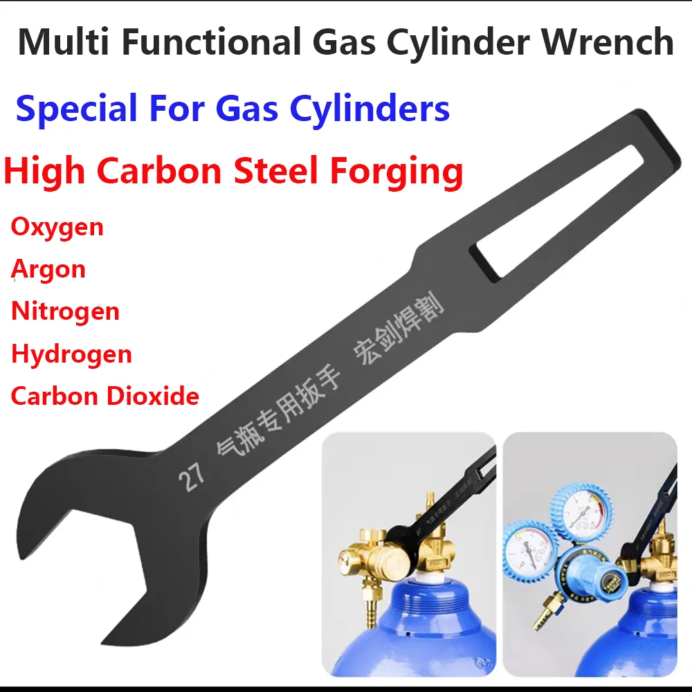 Gas cylinder wrench carbon dioxide argon oxygen gas cylinder valve switch oxygen gauge pressure reducer special wrench