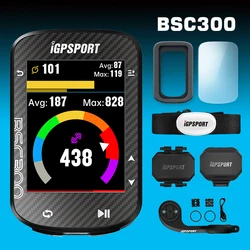 iGPSPORT BSC300 BSC 300 Bike GPS Computer Cycling Wireless Speedmeter Color Screen Map Navigation Offline Map Bicycle Odometer