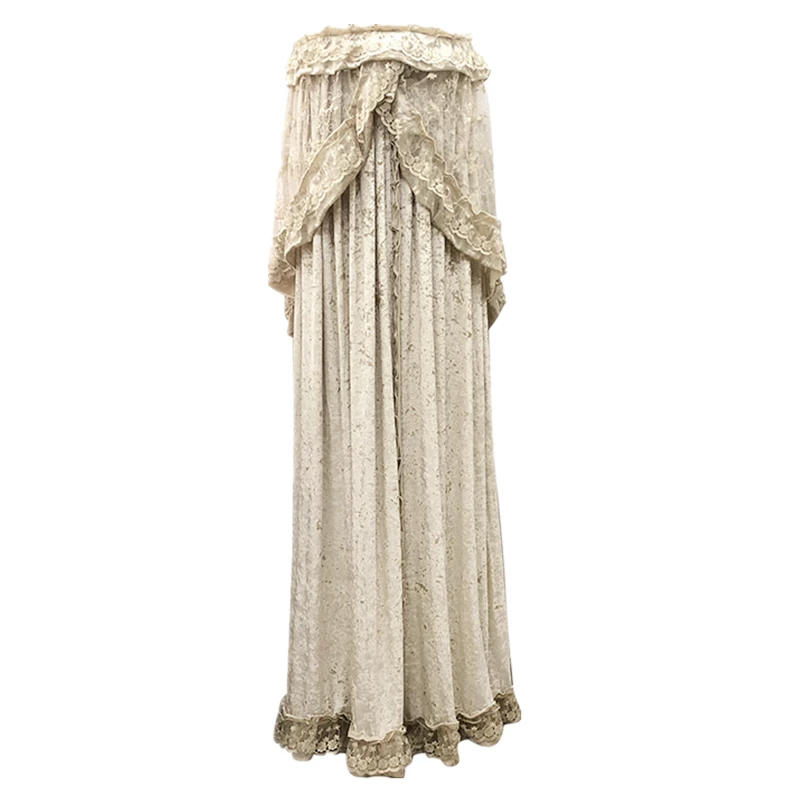 

Do not take the round cabinet, vertical air conditioner cover, coffee color golden velvet custom