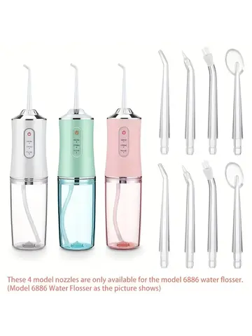 8 unids/set boquillas dentales bucales reemplazables para irrigador bucal chorro de agua Dental recolector de agua enjuague bucal Flosser