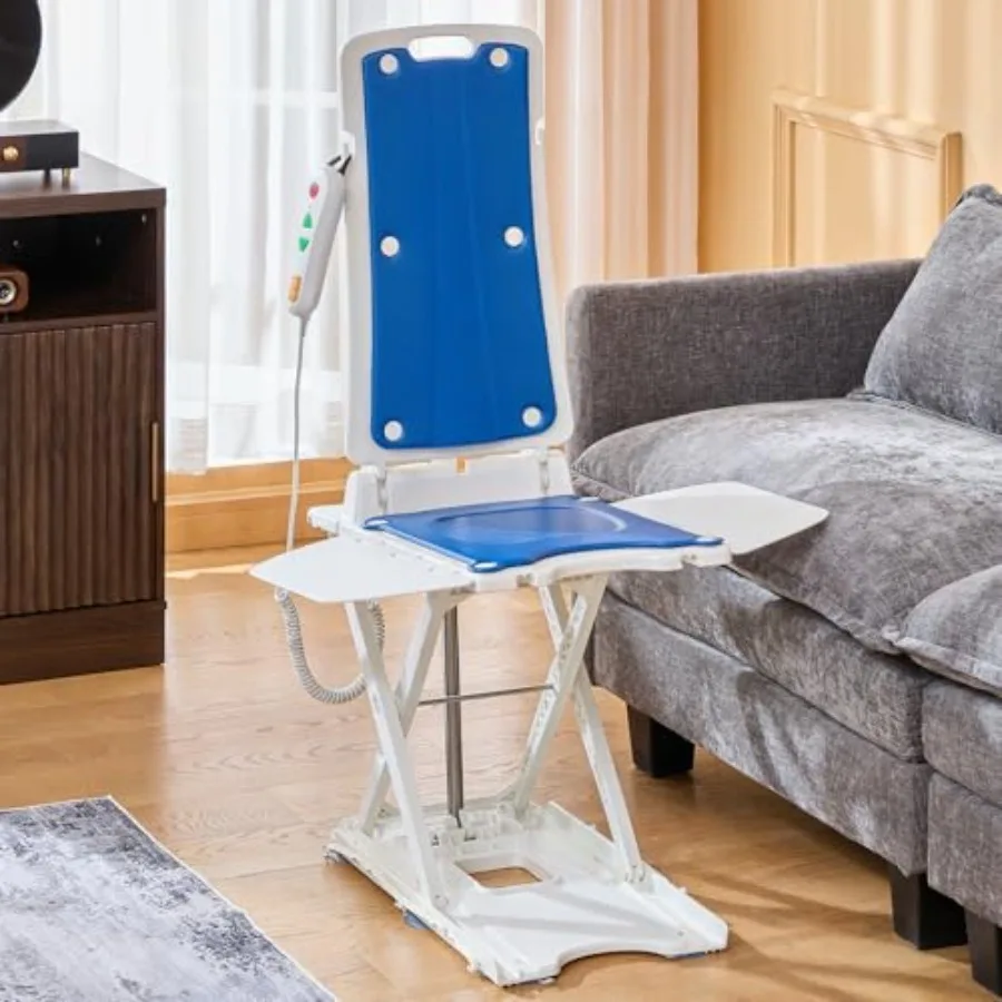 

Electric Chair Lift, 308 lbs Capacity, Floor Lift for Elderly Falls, IP68 Waterproof Bath Lift for Tub, Foldable and Rechargeab