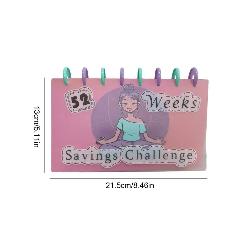 52 Weeks Savings Challenge Planner Cards Cash Binder Simple and Funny Way To Save Money Organizer Card Budget Planner 2024