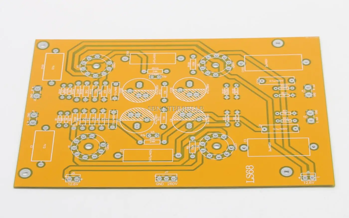 Préampli stéréo à tube HiFi 12AX7, carte nue, PCB de préamplificateur, se d'étudiants au circuit CJ de Conrad-Johnson