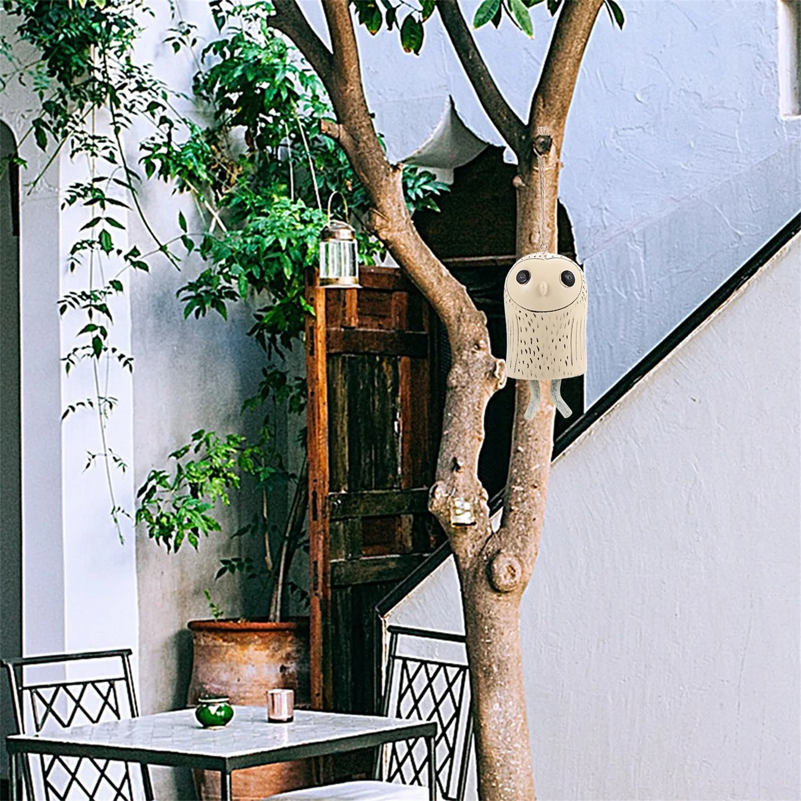 

Animal Resin Hanging Wind Chime Owl Design Vintage Garden Windbell Outdoor Home Decoration Animal Wind Chime Vintage Windbell