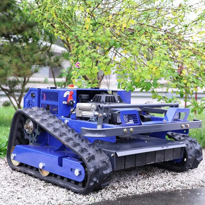 Customized Large Orchard 500 four‑stroke Flail Remote Mower, Anti-jam Structure Prevents Grass Blocking Cutting Head