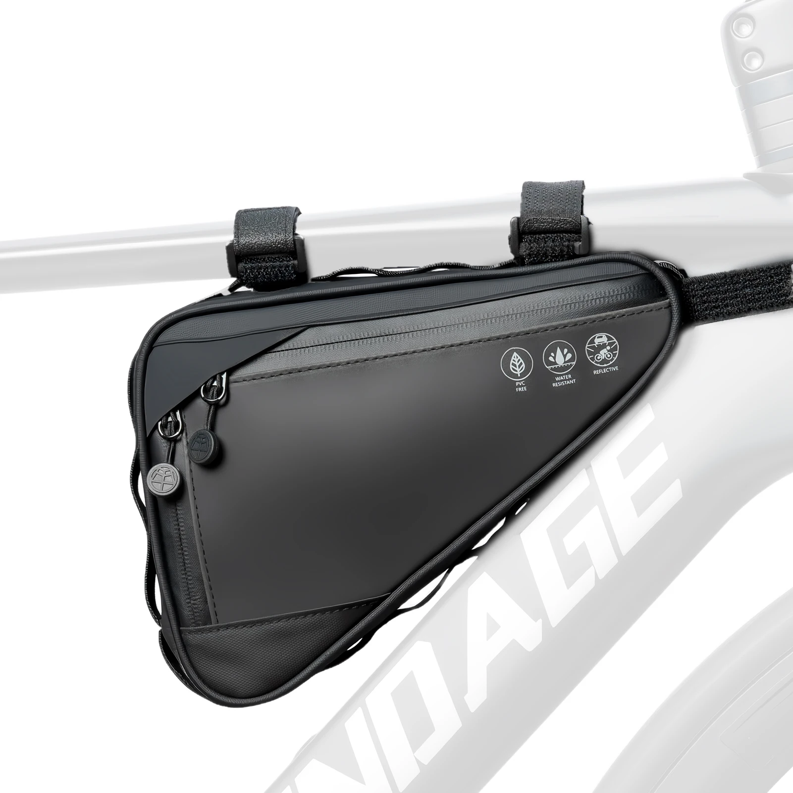 AliExpress OFFBONDAGE Bike Triangle Bag 2.1L Bicycle Frame Storage Bag Mtb Road Bike Front Bag Waterproof Cycling Top Tube Bag Reflective