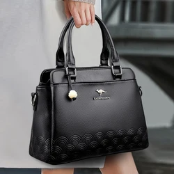 2024 Luxury Women Designer 3 Layers Shoulder Crossbody Sac Ladies Large Capacity Leather Handbags Shopper Brand Messenger Totes