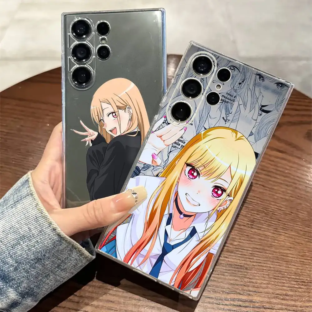 

My Dress Up Darling Anime Phone Case For SamsungS25,24,21,22,23,30,Ultra,20,Plus,Fe,Lite,Note,10,9,5G Transparent Cover