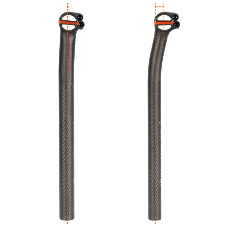 Mountain road bike, ultralight seat pole, all carbon fiber bicycle, round head rear floating carbon seat tube 5 degrees/20 degre