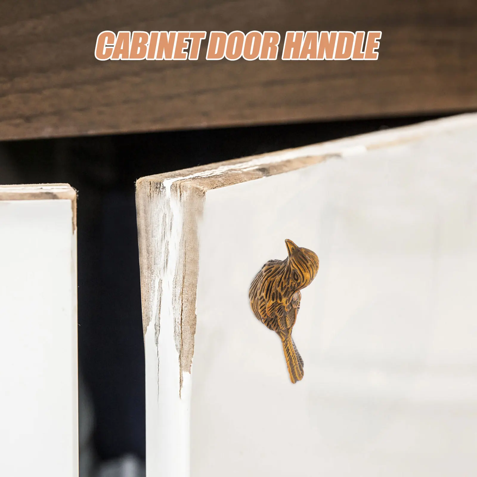 

2Pcs Charming Bird Shape Knobs Single Hole Round Handle for Furniture Kitchen Cabinets Dresser Wardrobe Doors Bird Handle