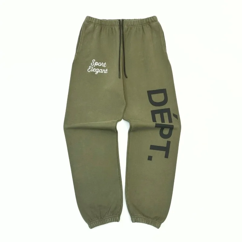 GD small letter embroidery, large print leggings, high street casual sweatpants
