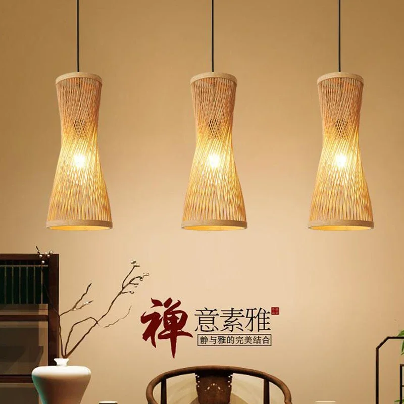 Apanese Small Chandelier Zen Bamboo Lamp Aisle Corridor Bedside TeaRoom Tatami Small Waist Bamboo Lamp Chinese Bamboo Restaurant