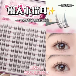 10 Row Pack Oversized Capacity False Eyelashes Natural Single Cluster Lazy Series Eyelashes Novice Eyelash Makeup Wholesale