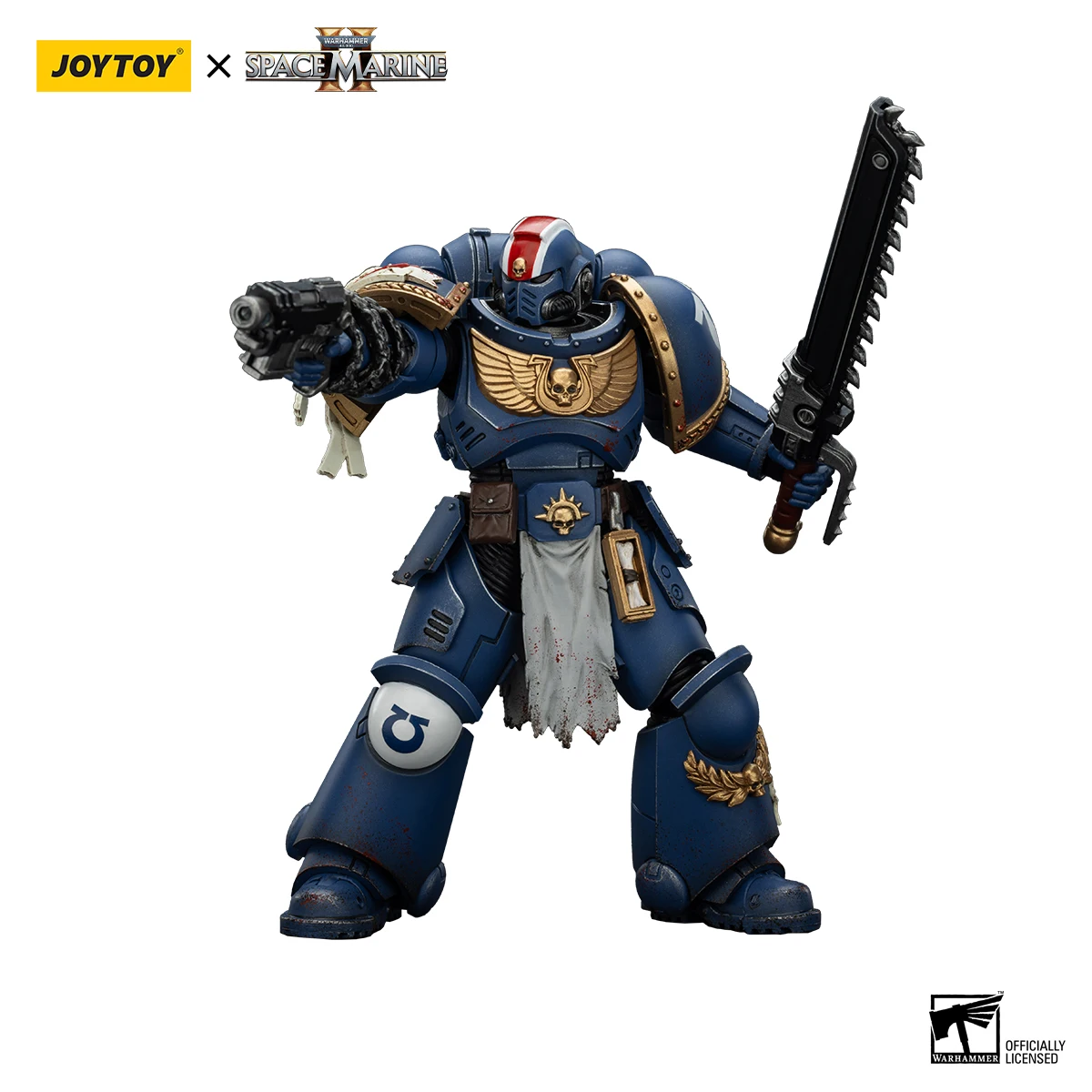 JOYTOY Warhammer40K 1/18 Space Marines Action Figure Ultramarines Lieutenant Titus Collectors Edition figures Toys