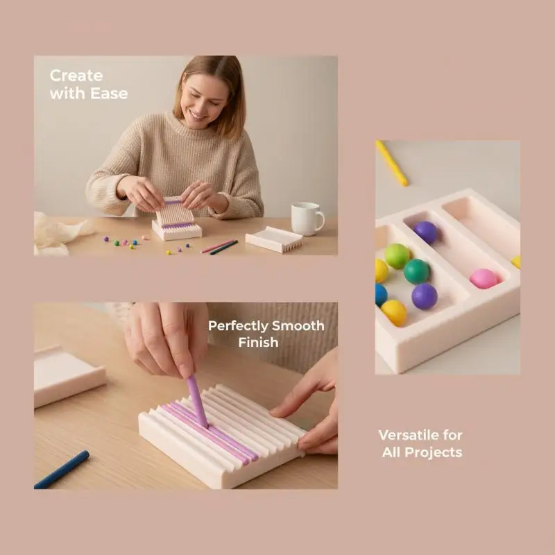 Clay Bead Making Tool Ideal Craft Gift Pottery Rolling Shaping Kit for Adults Kids DIY Jewelry Art Projects view 5