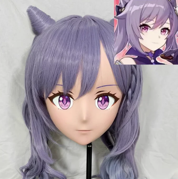 

(GLA016) Customize Character Crossdress Female/Girl Resin Half/Full Head With Lock Cosplay Japanese Anime Role Kigurumi Mask