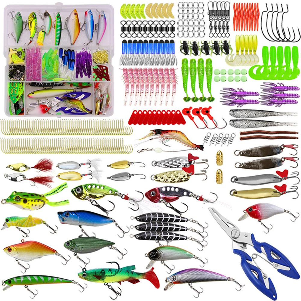 

300 PCS/Set Fishing Bait Set Mixed Lifelike Artificial Fishing VIB Bait For Outdoor Freshwater Saltwater Fishing