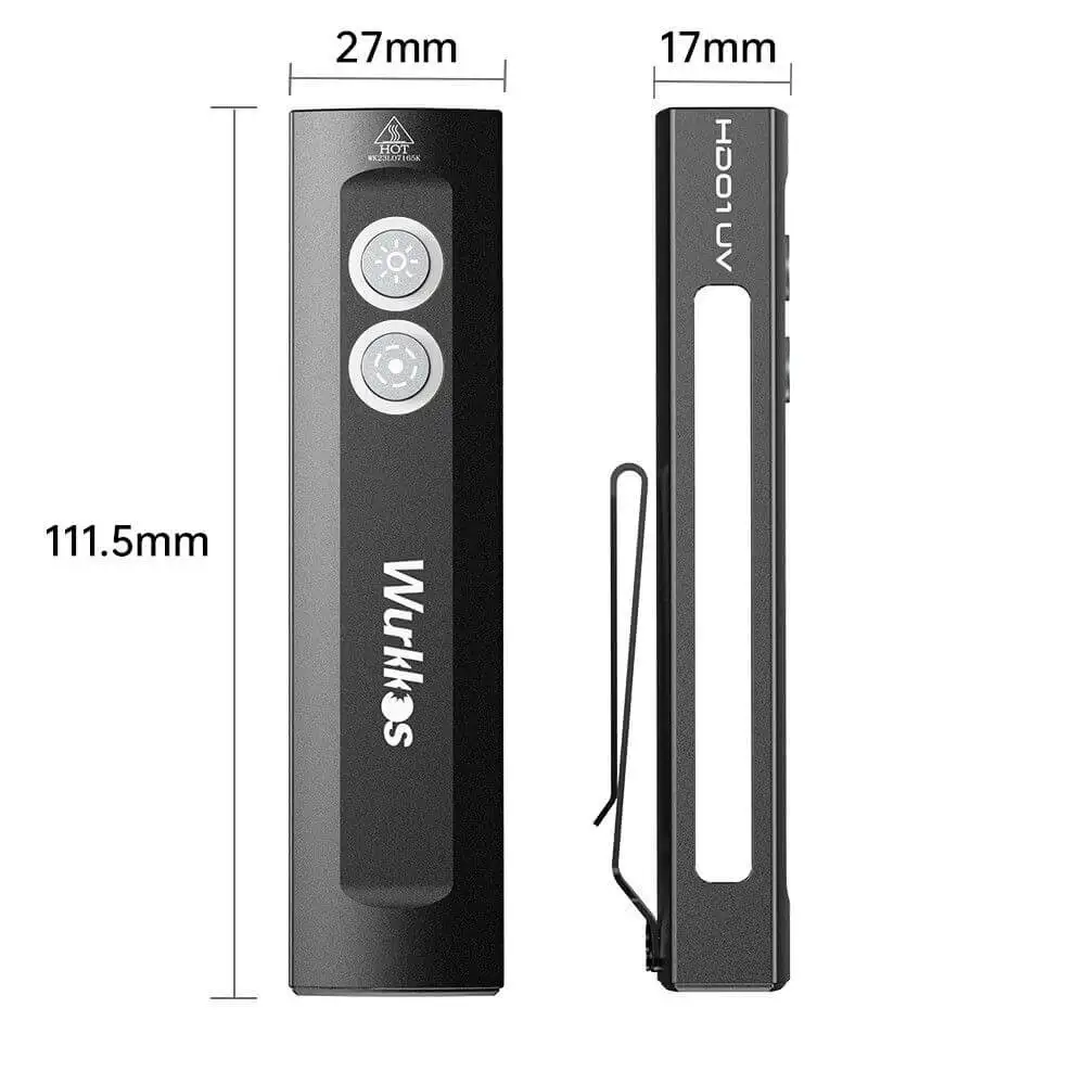 Wurkkos HD01UV Multifunctional EDC Flashlight