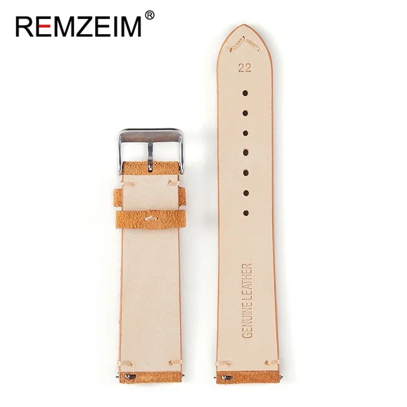 Soft Suede Leather Watch Band 18mm 20mm 22mm Quick Release Watch Straps Stainless Steel Buckle Watch Accessories