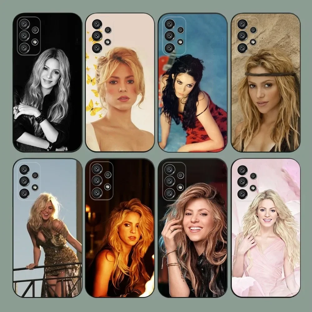 

S-Shakira Colombia Singer Phone Case For Samsung Galaxy A20,A21s,A22,A31,A32,A52,A53,A72,73,A80,A91 Soft Black Cover