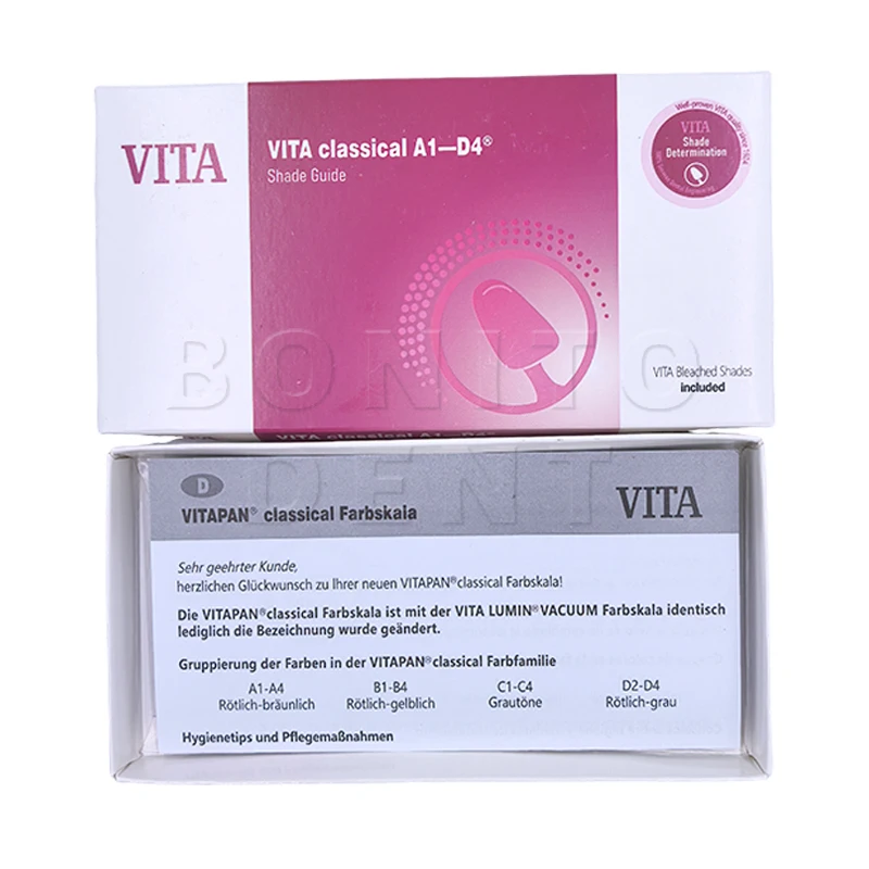 16 colores A1-D4 VITA guía de sombra de blanqueamiento Dental clásico guía de dientes de porcelana para blanqueamiento Dental mo