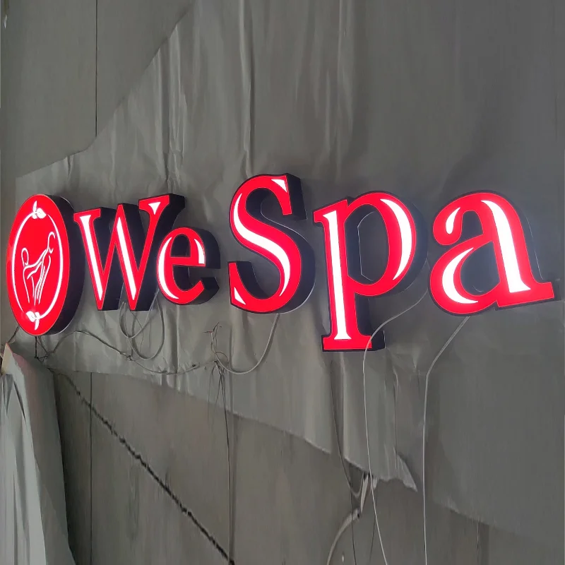 Factory Outlet Custom Outdoor Acrylic LED Lighbox letters Company Logo, Exterior Waterproof LED Channel Letters Shop Sig
