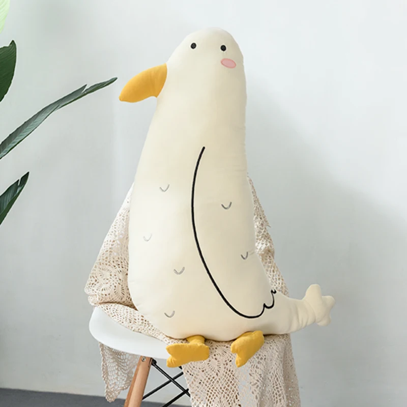 50/80cm Cartoon Stuffed Animals Plush Throw Pillow Toy Cute Bear Whale Seagull Series Plushies Cushion Anime Soft Toys HomeDecor