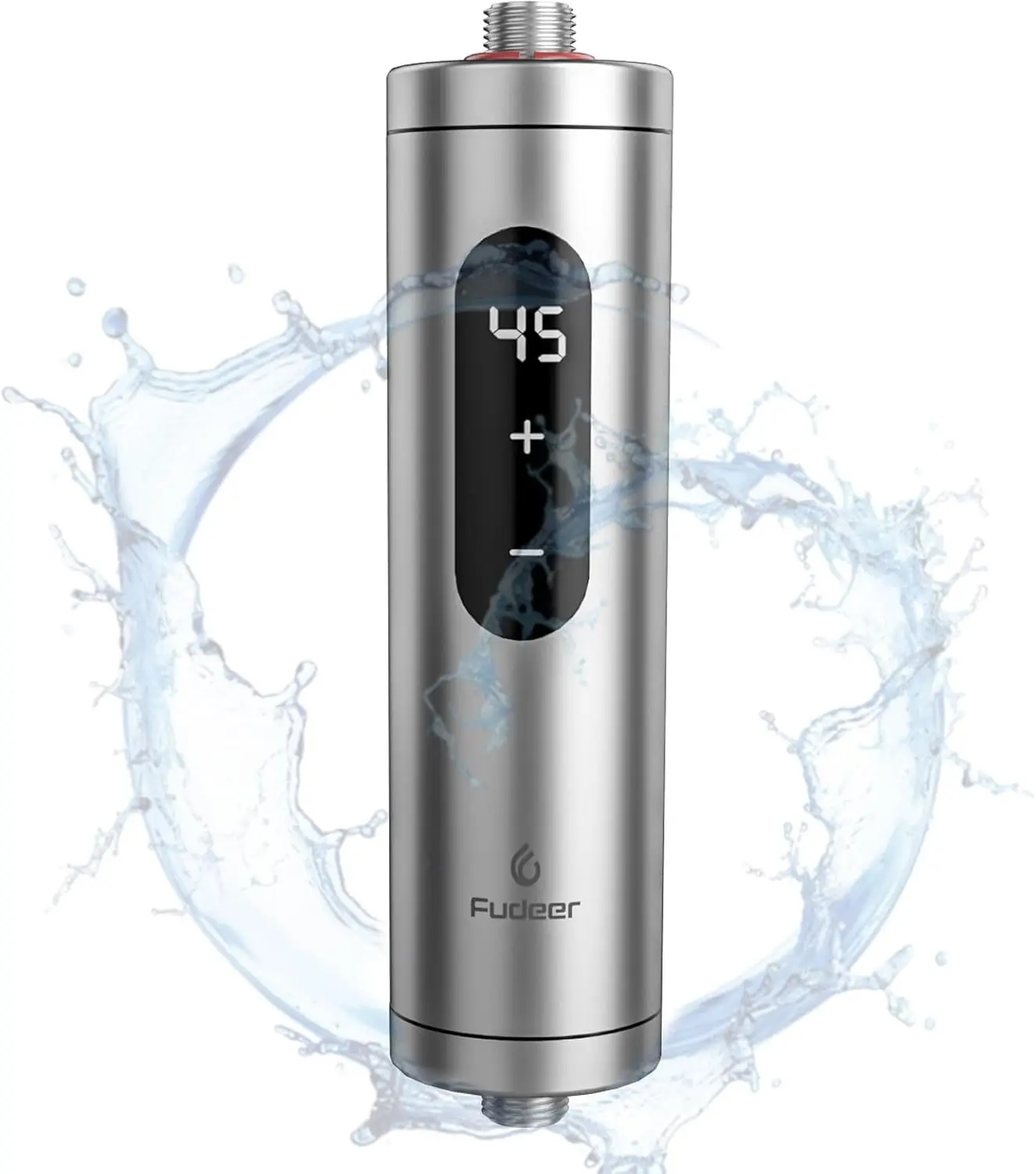 Mini Electric Instant Water Heater, Stainless Steel On-Demand Small Water Heater Under The Sink, 5500W 220V Point-of-use Compact