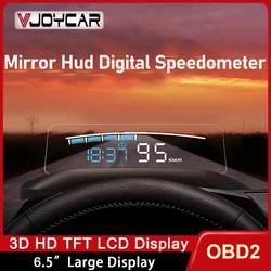 Hud Spiegel M41 Plus Auto Head Up Display OBD2 Voorruit Snelheid Projector Security Alarm Water Temperatuur Overspeed Rpm Voltage