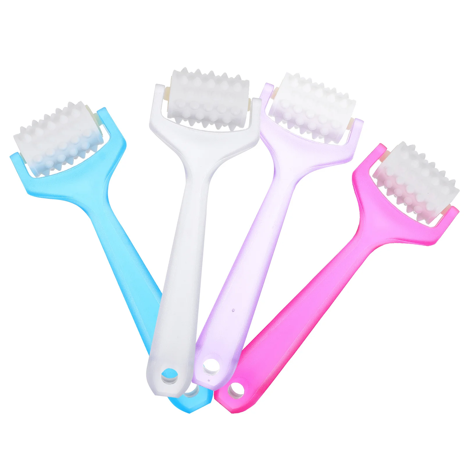 4 قطع من أداة التدليك اليدوية للعناية بالبشرة لتجاعيد الوجه والاسترخاء ورفع أسطوانة الوجه #2