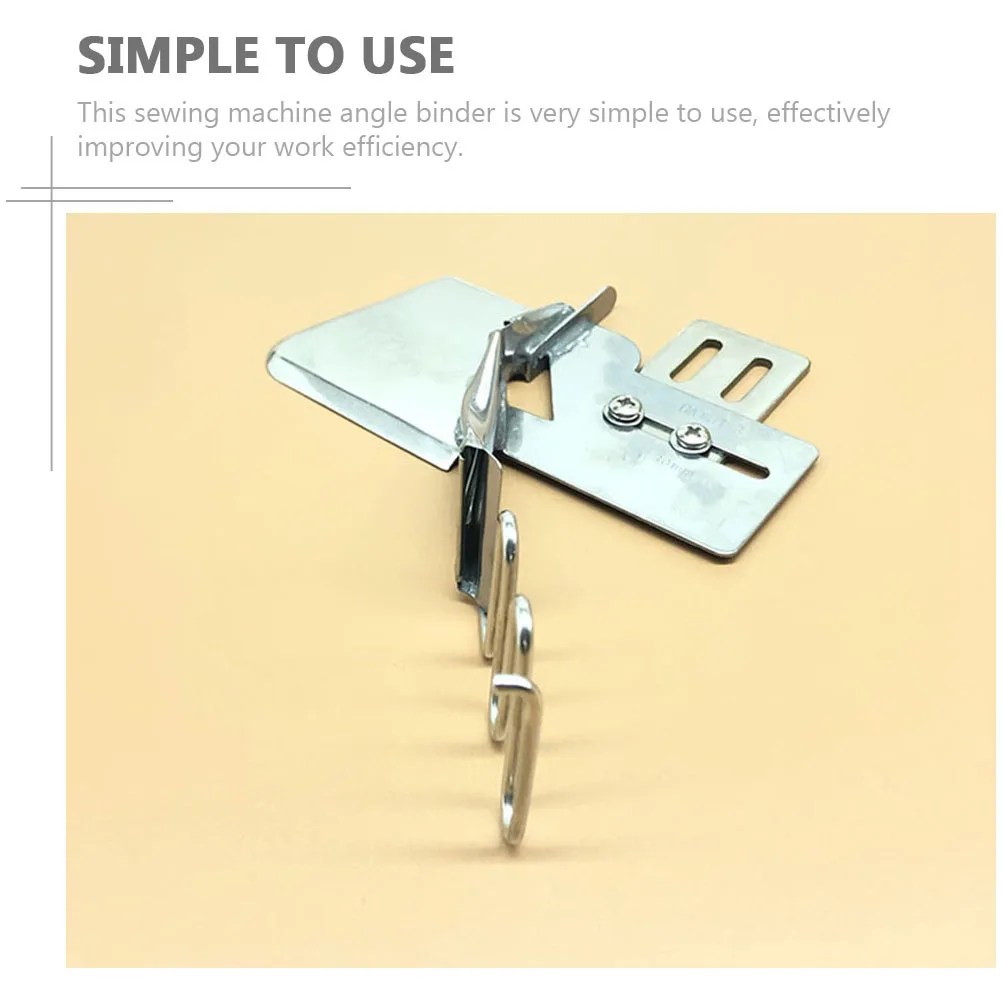 

Double Fold Angle Binder for Sewing Machine Stainless Flat Seam Folder Binding Attachment Multi-Purpose Binding Device