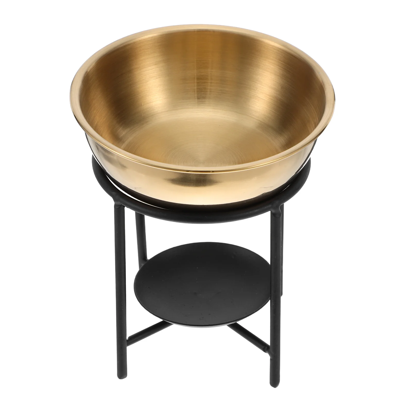 

Quadripod Oil Burner Black Stainless Steel Bowl Aromatherapy Wax Melts Diffuser Meditation Aromatherapy Essential Oil Warmer